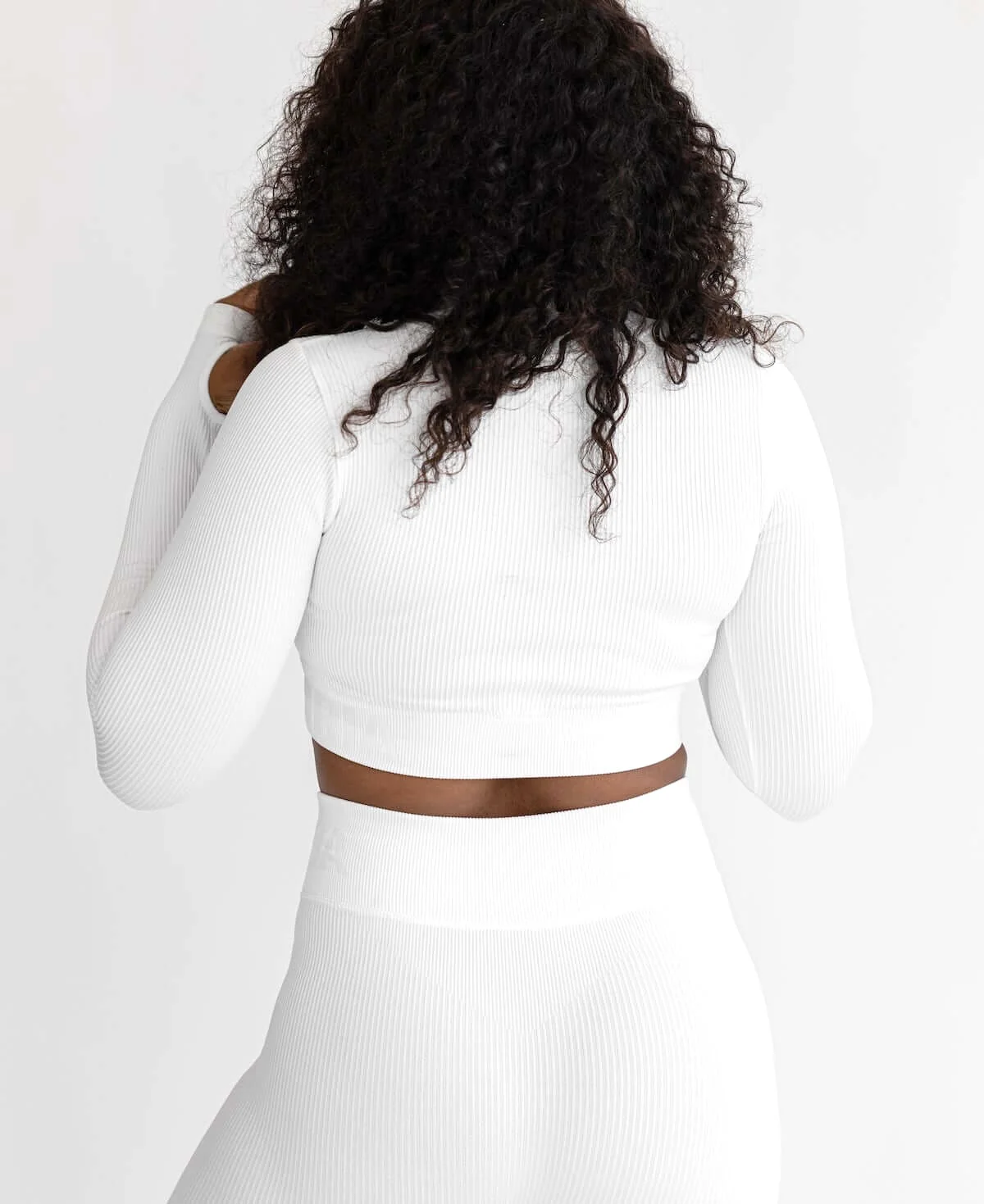 Astoria Seamless Ribbed Series Legging - White - Image 3
